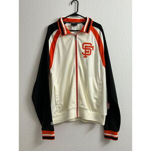 Cooperstown Majestic San Francisco Giants Jacket Mens L MLB Baseball Therma Base